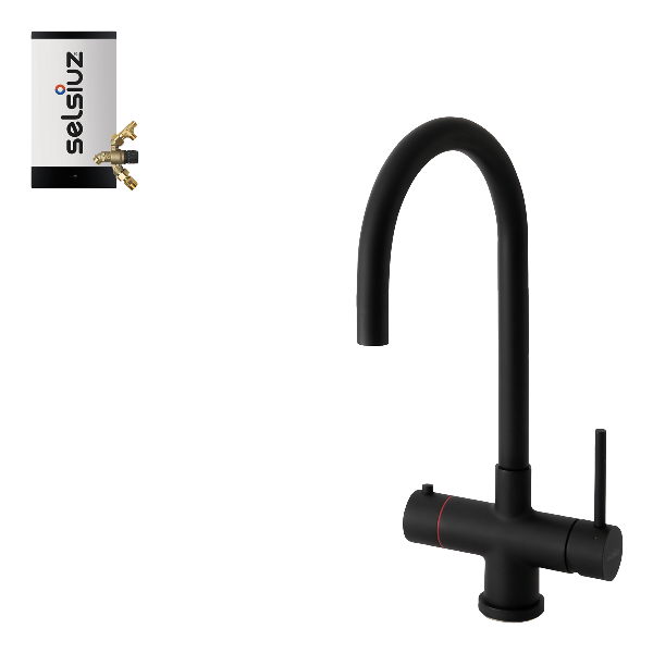 Selsiuz Push & Turn-Rond Sturdy Black